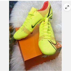 Nike Mercurial Vapor 14 Academy FG MG Volt Green Cleats CU5691-760 Men's 13 NEW!